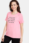 Zivame Bollywood Tadka Knit Cotton Top - Sachet Pink — thumbnail 1