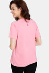 Zivame Bollywood Tadka Knit Cotton Top - Sachet Pink — thumbnail 3
