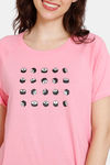 Zivame Bollywood Tadka Knit Cotton Top - Sachet Pink — thumbnail 5
