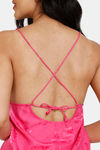 Zivame Floral Vows Woven Pyjama Set - Tea Rose — thumbnail 6