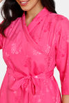 Zivame Floral Vows Woven Robe - Tea Rose — thumbnail 5