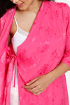 Zivame Floral Vows Woven Robe - Tea Rose — thumbnail 6