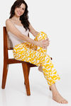 Zivame Retro Flaunt Woven Pyjama - Symphonic Sunset — thumbnail 4