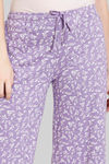 Zivame Blush Bloom Knit Poly Capri - Bougainvillea — thumbnail 5