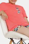 Zivame Girls Boots & Bailey Knit Cotton Shorts Set - Afterglow — thumbnail 5