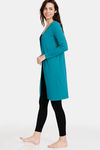 Zivame Waffle Knit Cotton Shrug - Alexandrite — thumbnail 2