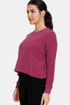 Zivame Polar Fleece Knit Poly Loungewear Top - Beaujolais — thumbnail 2