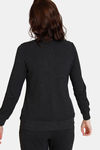 Zivame Cosy Rib Knit Poly Loungewear Top - Black — thumbnail 3