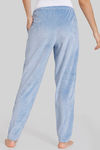 Zivame Midnight Magic Ribbed Velour Knit Poly Winterwear Pants - Allure — thumbnail 3