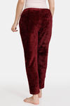 Zivame Fur Knit Poly Winterwear Pants - Windsor Wine — thumbnail 3