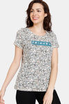 Zivame Friends Knit Cotton Top - Pristine — thumbnail 2