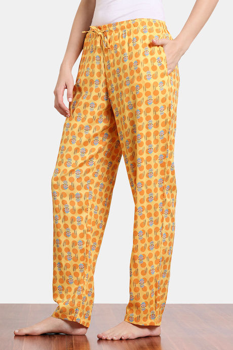 Zivame Jewel Garden Woven Pyjama - Yarrow — image 3