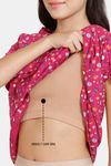 Zivame Candles & Carols Knit Cotton Knee Length Nightdress - Vivacious — thumbnail 6