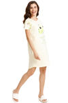 Zivame Bugs Life Cotton Short Length Nightdress - Yellow — thumbnail 4