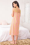 Zivame Tropical Fizz Knit Cotton Mid Length Nightdress - Pink Print — thumbnail 3
