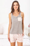 Zivame Happy-Go Cotton Shorts Set - Pink N Print — thumbnail 3