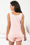 Zivame Happy-Go Cotton Shorts Set - Pink N Print — thumbnail 3