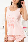 Zivame Happy-Go Cotton Shorts Set - Pink N Print — thumbnail 5