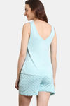 Zivame Marshmallow Knit Cotton Shorts Set - Plume — thumbnail 4