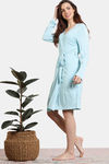 Zivame Marshmallow Knit Cotton Robe - Plume — thumbnail 2