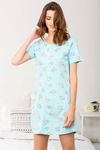 Zivame Bug Life Cotton Short Length Nightdress - Blue — thumbnail 1