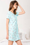 Zivame Bug Life Cotton Short Length Nightdress - Blue — thumbnail 2