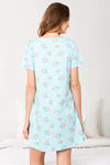 Zivame Bug Life Cotton Short Length Nightdress - Blue — thumbnail 3