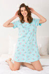 Zivame Bug Life Cotton Short Length Nightdress - Blue — thumbnail 4