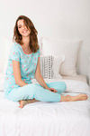 Zivame Crazy Farm Cotton Pyjama Set- Blue N Print — thumbnail 4