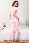 Zivame Crazy Farm Knit Cotton Pyjama Set- Pink N Print — thumbnail 3