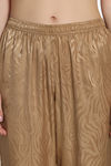 Zivame Vintage Haze Woven Pyjama Set - Beige — thumbnail 6