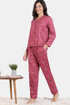 Zivame Mod Magic Knit Poly Pyjama Set - Jazzy — thumbnail 3