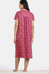Zivame Mod Magic Knit Poly Mid Length Nightdress - Jazzy — thumbnail 4