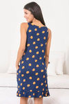 Zivame Cotton CoZzzies Butter-Soft Poly Knit Short Length Nightdress - Navy — thumbnail 3