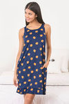 Zivame Cotton CoZzzies Butter-Soft Poly Knit Short Length Nightdress - Navy — thumbnail 6