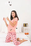 Zivame Cotton Cozzzies Cotton Capri Set - Pink — thumbnail 4