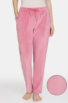 Zivame Velour Knit Poly Loungewear Pants - Chateau Rose — thumbnail 1