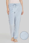 Zivame Velour Knit Poly Loungewear Pants - Niagara Mist — thumbnail 1