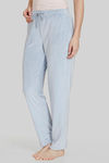 Zivame Velour Knit Poly Loungewear Pants - Niagara Mist — thumbnail 2