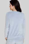 Zivame Velour Knit Poly Loungewear Top - Niagara Mist — thumbnail 3