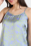 Zivame Primrose Woven Shorts Set - Jacaranda — thumbnail 5