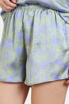 Zivame Primrose Woven Shorts Set - Jacaranda — thumbnail 6
