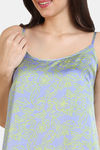Zivame Primrose Woven Mid Length Nightdress - Jacaranda — thumbnail 5