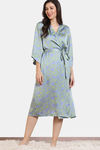 Zivame Primrose Woven Robe - Jacaranda — thumbnail 1