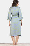 Zivame Primrose Woven Robe - Jacaranda — thumbnail 3