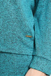 Zivame Light Jaspe Knit Poly Sweatshirt - Alexandrite — thumbnail 6