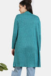 Zivame Light Jaspe Knit Poly Shrug - Alexandrite — thumbnail 4