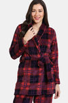 Zivame Fancy Fur Knit Poly Robe - Rhododendron — thumbnail 2