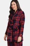 Zivame Fancy Fur Knit Poly Robe - Rhododendron — thumbnail 3