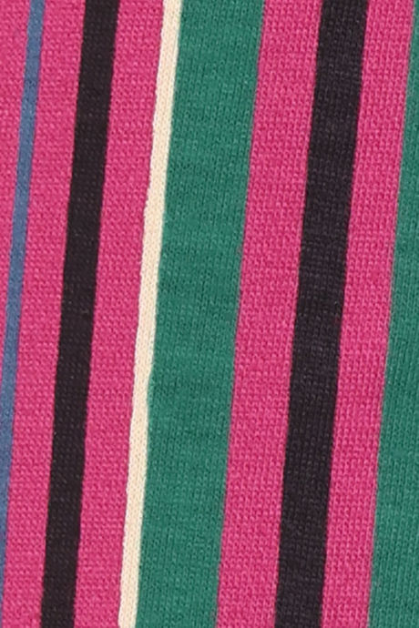 Zivame Stripes Play Knit Cotton Pyjama - Aventurine — image 6